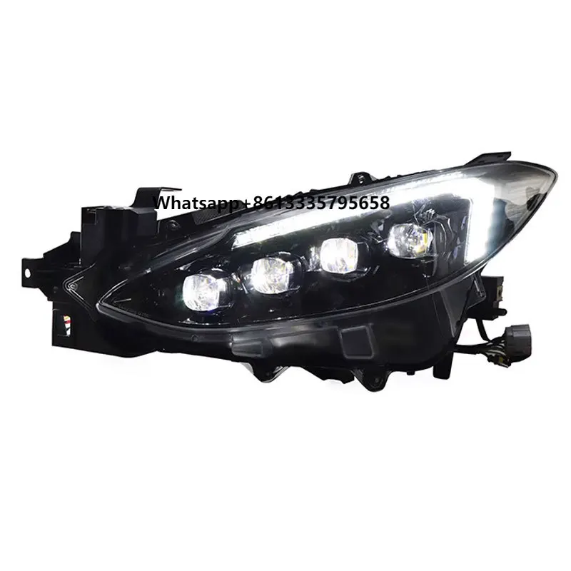 

Suitable for 14-19 Mazda 3 Axela Headlights Modification LED Daytime Running Light with Crystal Lens and Flowing Turn Signa