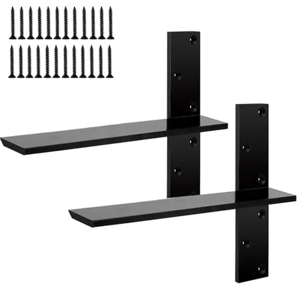 Heavy-Duty T-Shape Floating Shelf Brackets 16