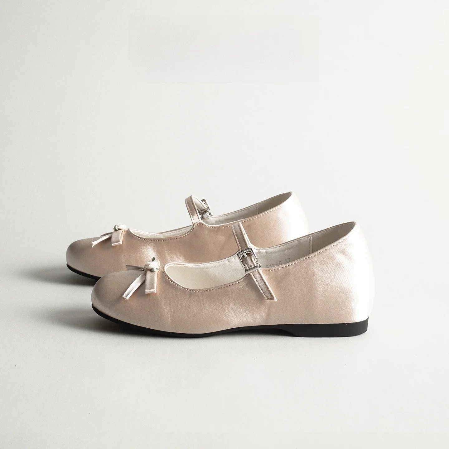 

Retro Mary Jane Ballet Flat Shoes Women's Spring Knot Casual Low Cut Rubber Sole Fashionable Synthetic Lined Shoes
