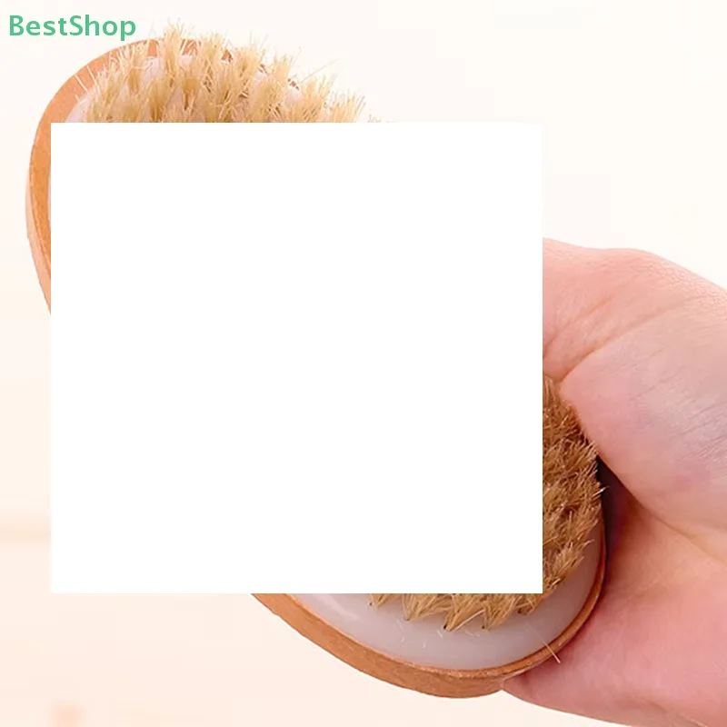 

Natural Bristle Brush Soft Wet Dry Skin Body SPA Brush Bath Massager Home Dry Wet Back Shower Brushes Exfoliating Bathing Brush