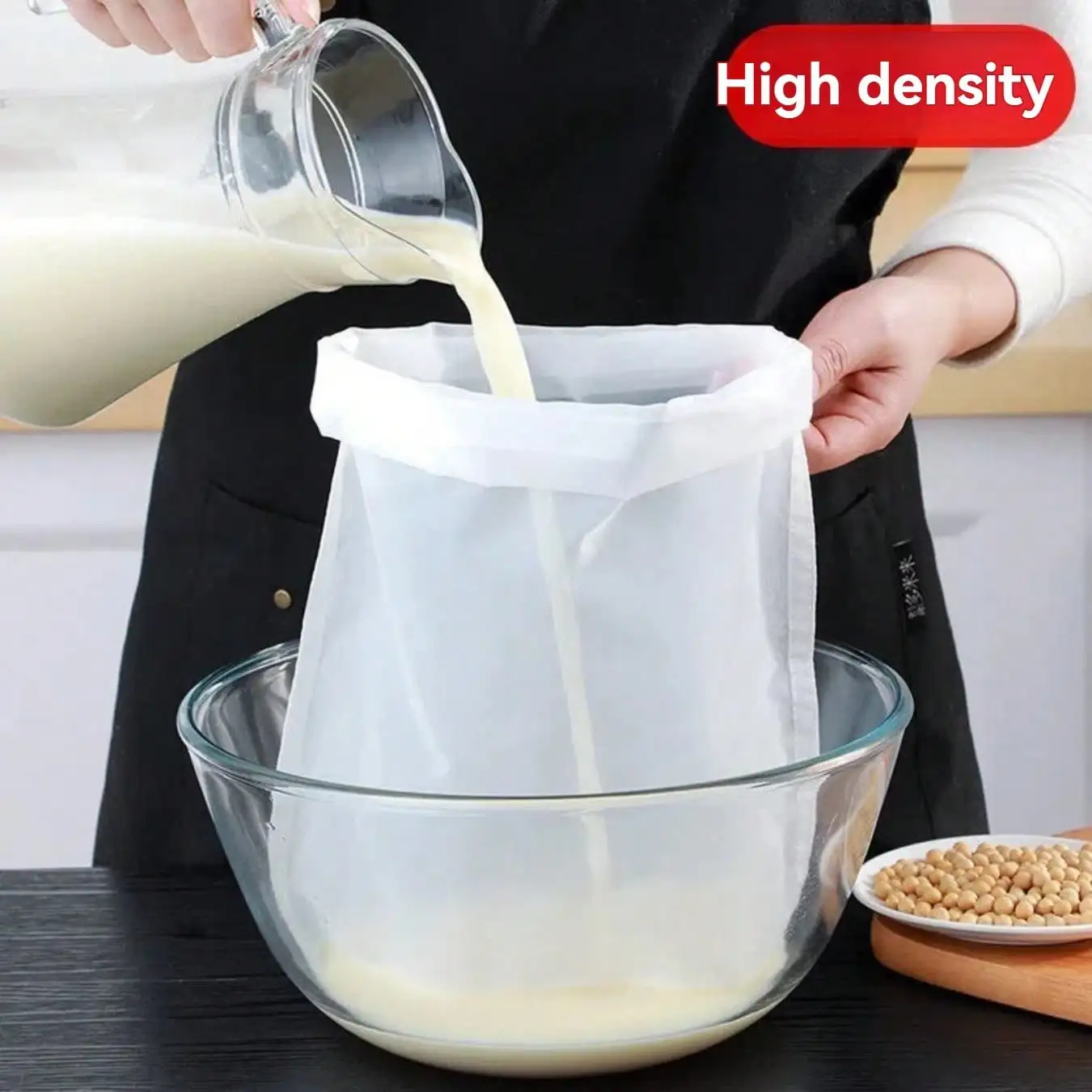1pc 20 * 30cm medium-sized 100 mesh kitchen soybean milk filter bag household juice tea wine filter bag