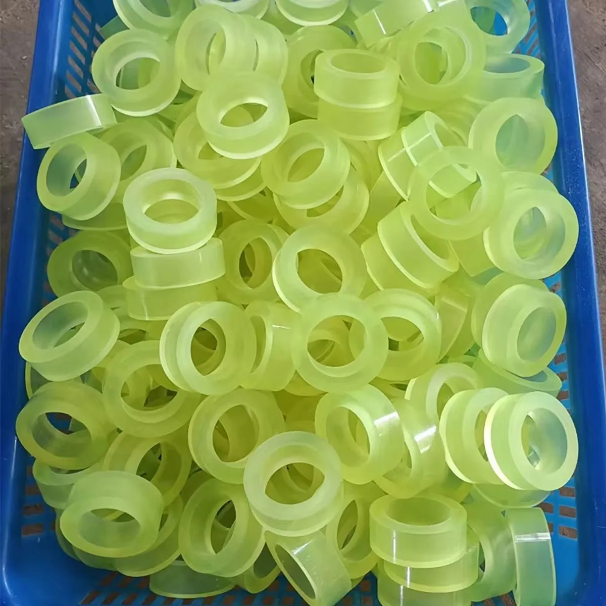 20 sztuk PU płaska uszczelka uszczelka poliuretanowa płaska podkładka uszczelka Spacer uszczelnienie O-ring uszczelki kołnierzowe zielone przezroczyste grube 8/10mm