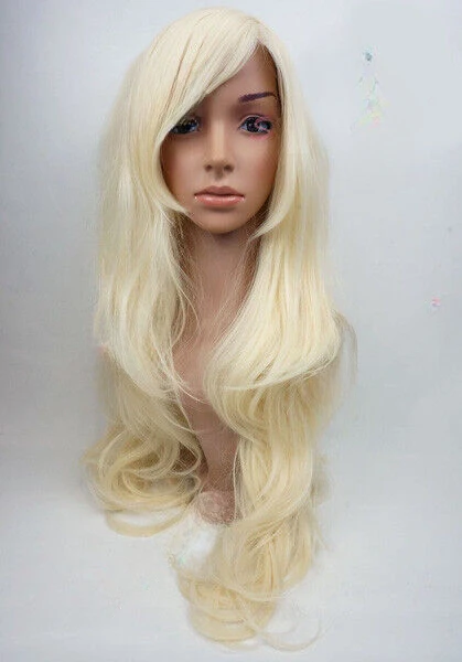 

Extra Long Brown Black Blonde Synthetic Wig