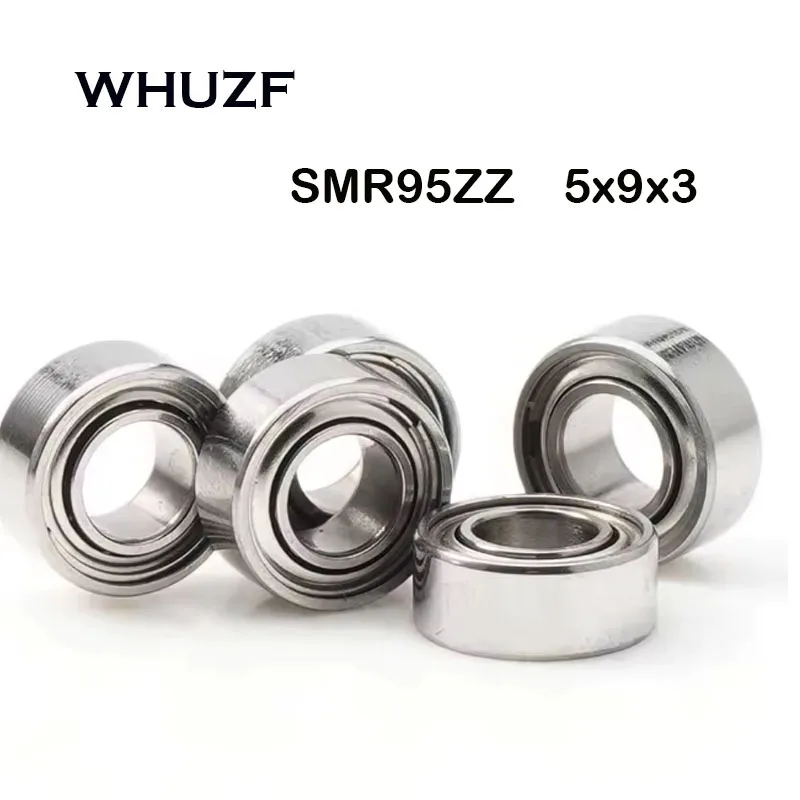 

10pcs SMR95ZZ Bearing 5x9x3 mm ABEC7 Stainless Ball Bearing 5*9*3 mm MR95Z SMR95Z SMR95 ZZ L950ZZ Reel Gear Stabilizing Bearing