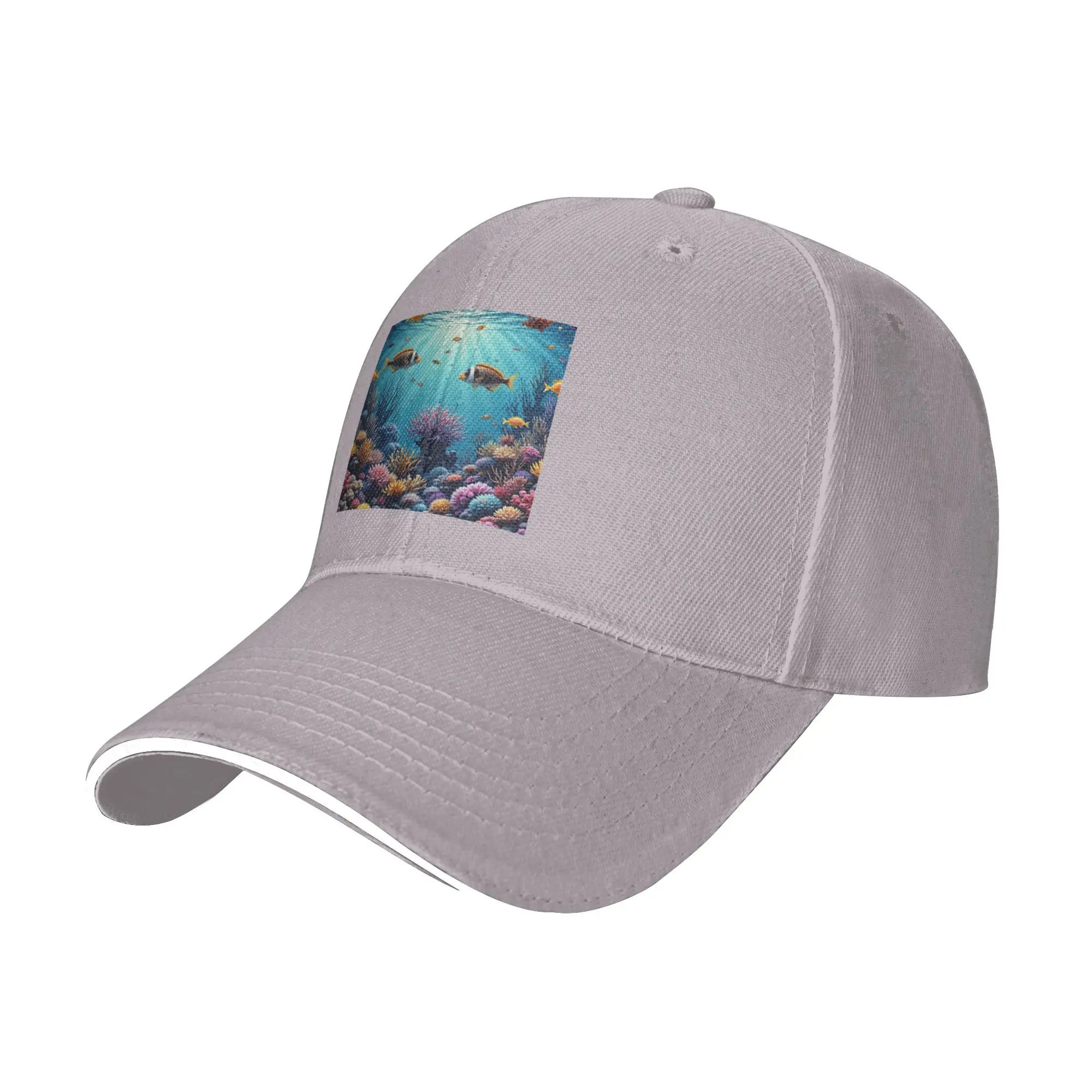 bone-casual-de-beisebol-com-estampa-de-peixes-de-recife-de-coral-subaquatico-chapeu-ajustavel-hip-hop-verao-unissex-personalizavel