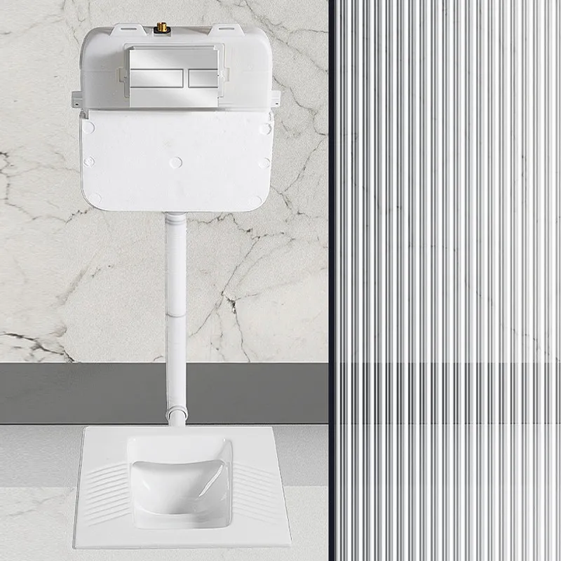Hurken toilet verborgen watertank Huishoudelijke badkamer verborgen verborgen verborgen in muurspoeltank Wandgemonteerd toiletwater