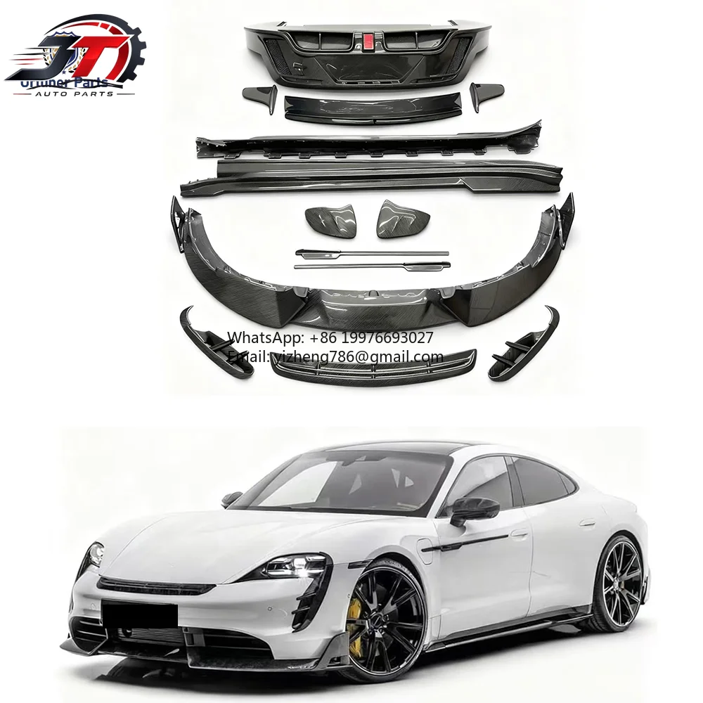 JT New MSY Style For Body Kit Upgrade with M Style Carbon Fiber Rear Diffuser Side Skirts Spoiler Exhaust Bumpers