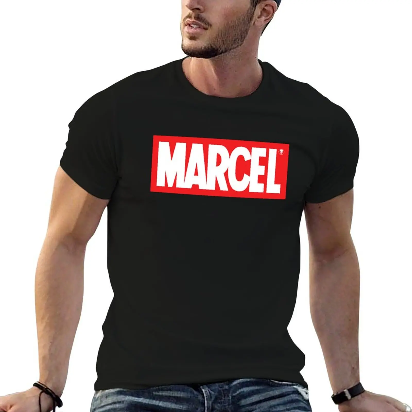 MARCEL comique T-Shirt t shirt man plain graphic t shirts for man man t shirt luxury T-shirt