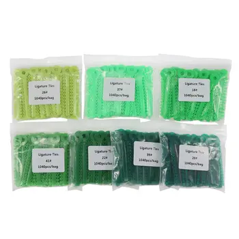 1040 ks/balení zubních ortodontických elastických gumiček, ligaturních úvazků, 49 barev na výběr 10 nejlepší prodej ligové pavouky - №4