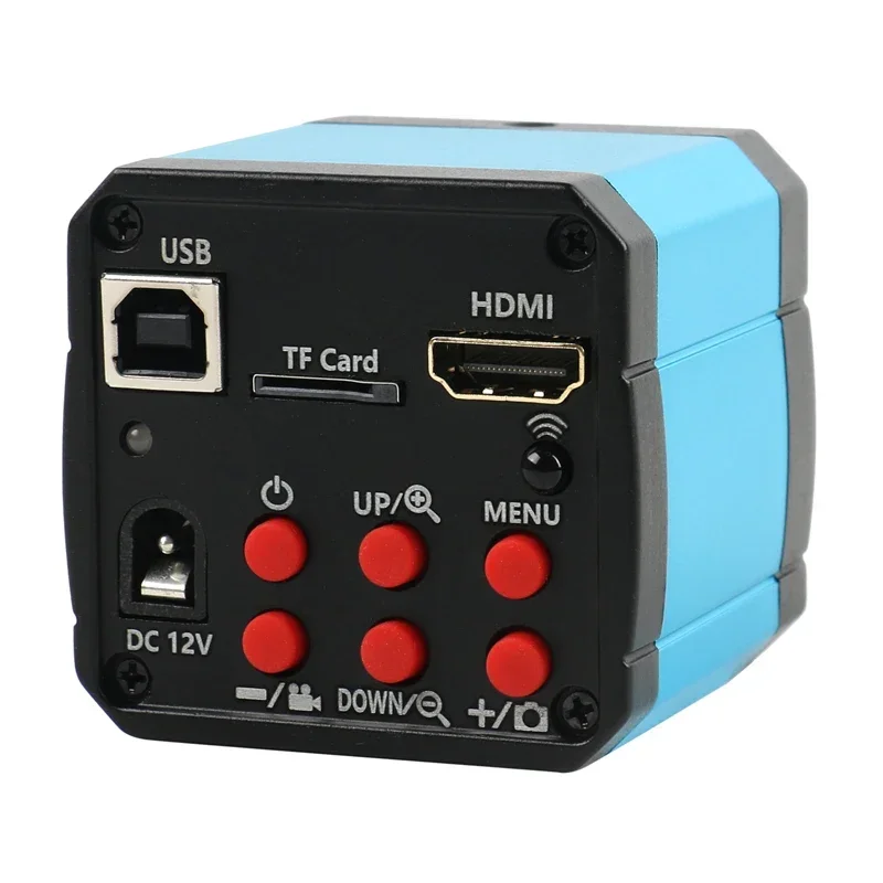 Eakins 18MP 2K 1080P 60FPS HDMI USB FHD Industry Video Microscope Camera Zoom C Mount Lens 56 LED Light For PCB Soldering