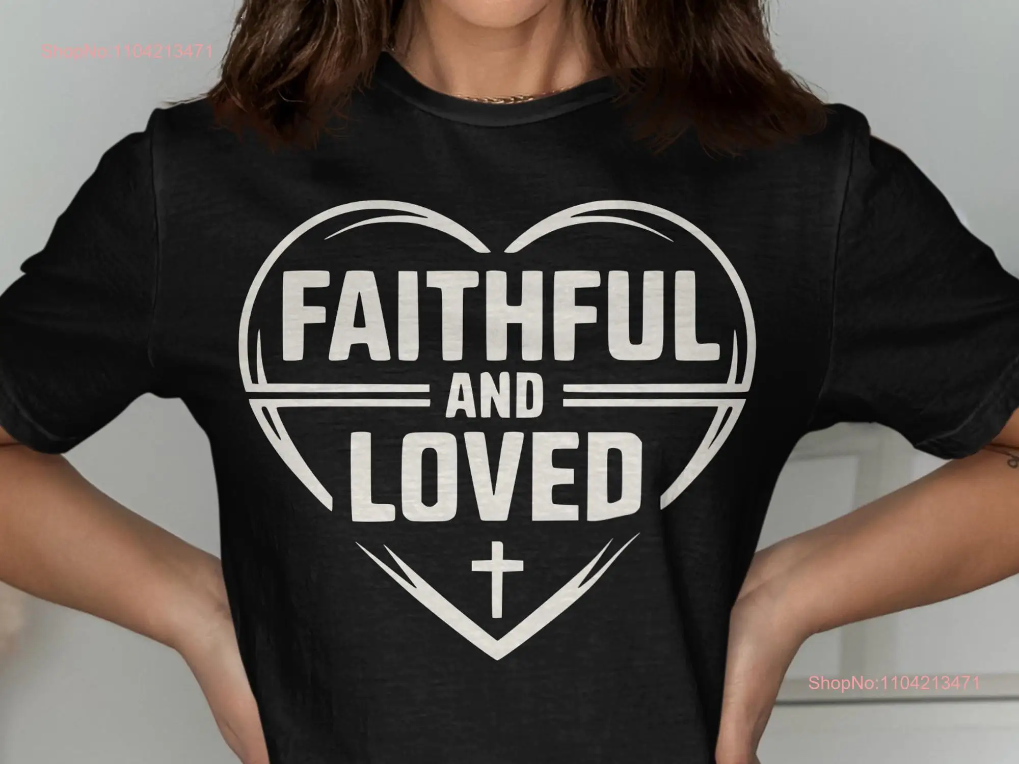 Sadık ve Sevilen Kalp Hıristiyan SweaT T Shirt İnanç Dini Giyim İncil Ayet İlham Verici Giyim