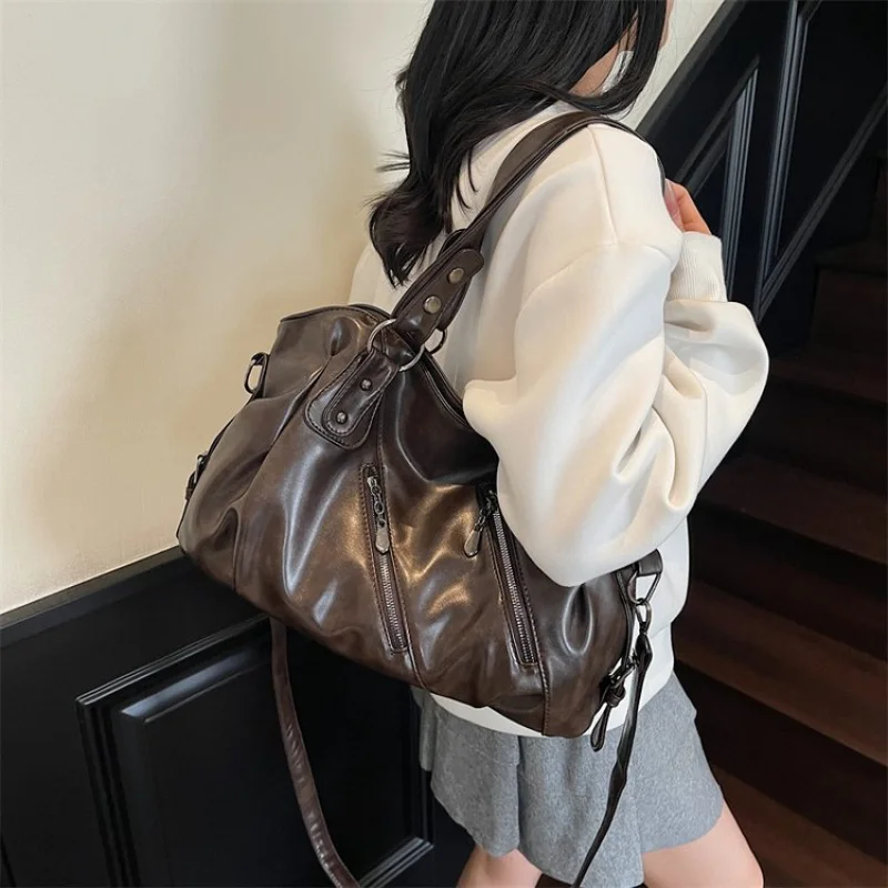 

Стильная кожаная женская сумка через плечо, роскошные брендовые известные дизайнерские сумки через плечо для женщин