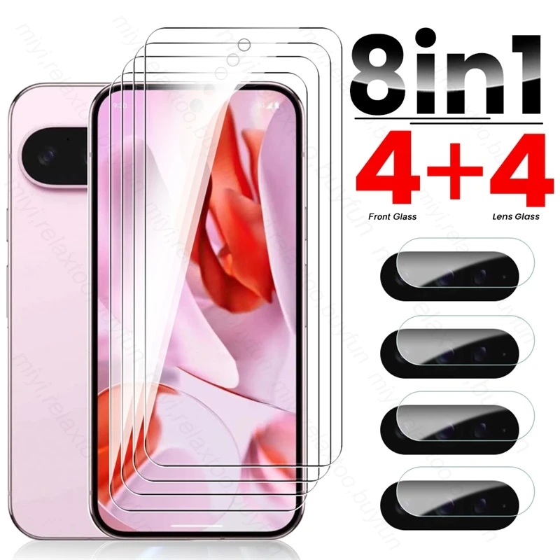 8 In 1 3D Glass for Google Pixel9 Pixel 9 Pro Pixel9Pro XL 5G Screen Protector Pixle 9Pro 9ProXL Protective Glass Googel Picel 9