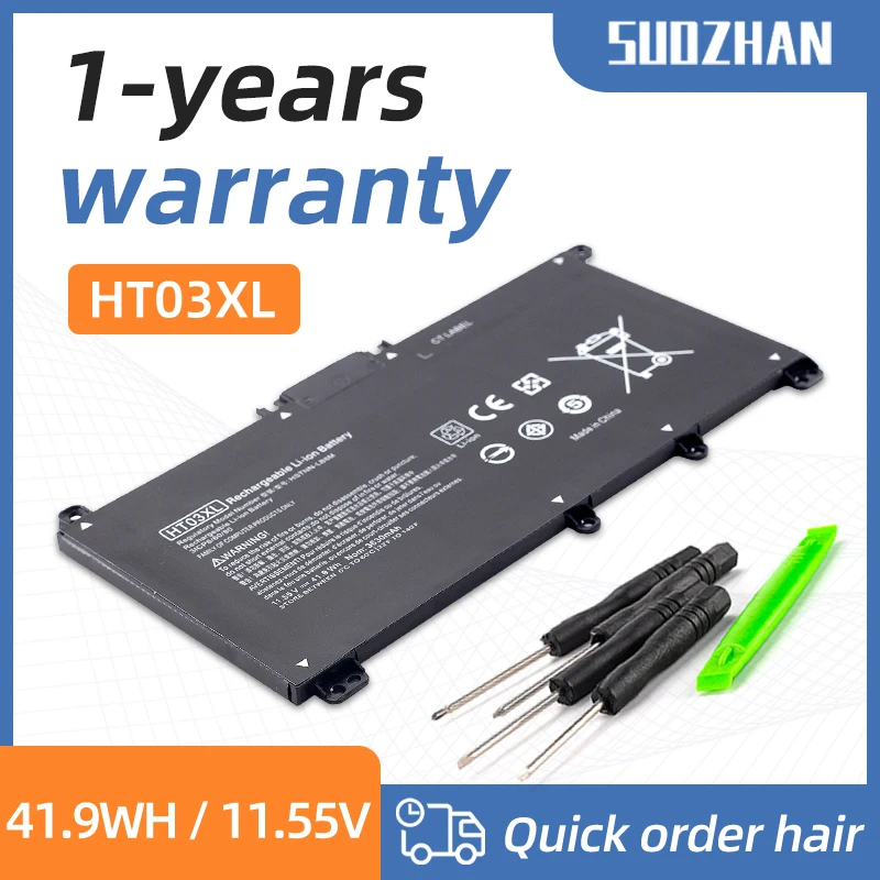 

Аккумулятор SUOZHAN HT03XL для Pavilion HP 14-CE0025TU 14-CE0034TX 15-CS0037T 250 255 G7 HSTNN-LB8L L11421-421/