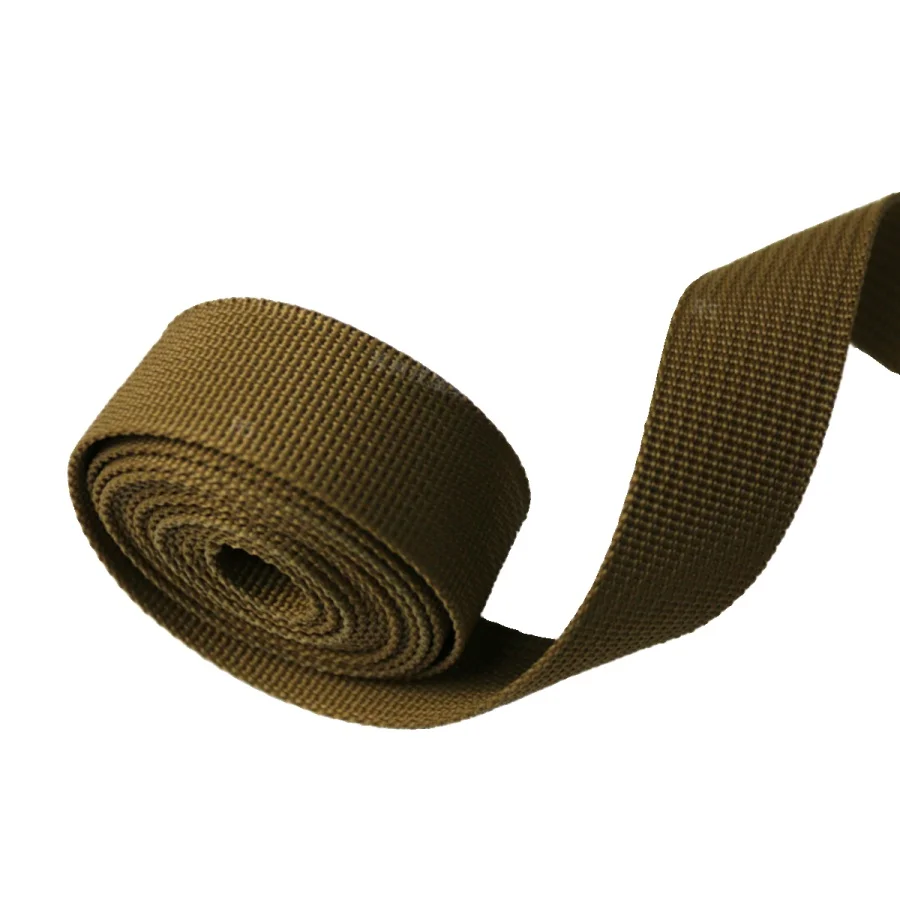 2.5 3.8 5cm Black Green Coyote Brown Neon Green Orange Camouflage Webbing Loop Hook Fastener Tape Non-elastic Strap 5 Meters