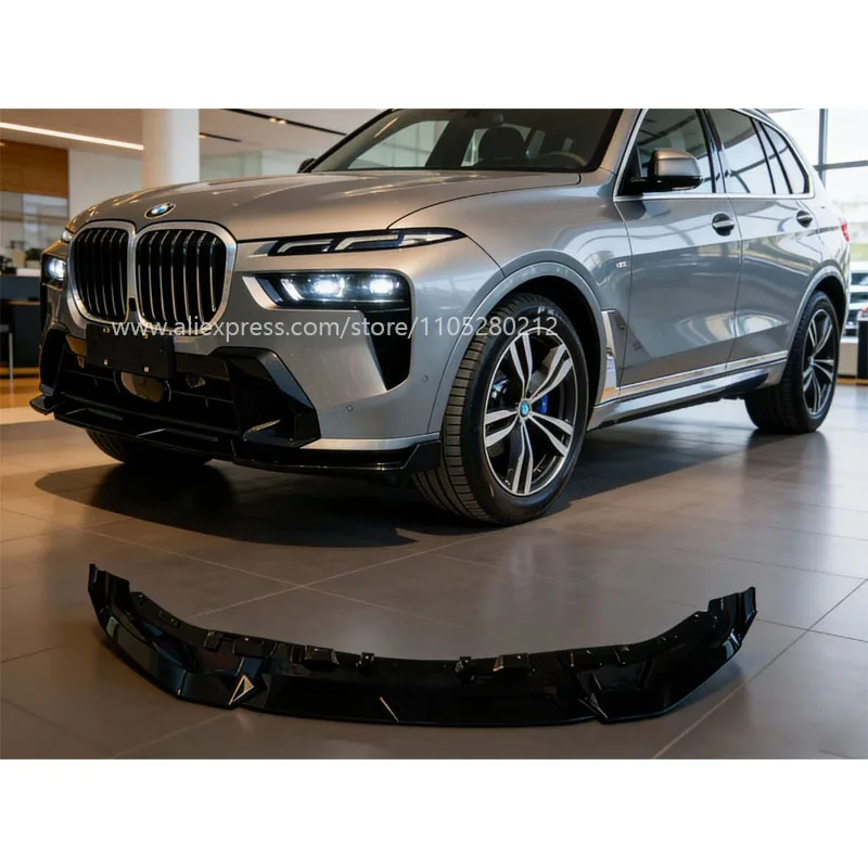 

Совместим с BMW X7 G07 LCI 2023 года, трехкомпонентный передний спойлер, спортивный стиль, модификация M Sport.