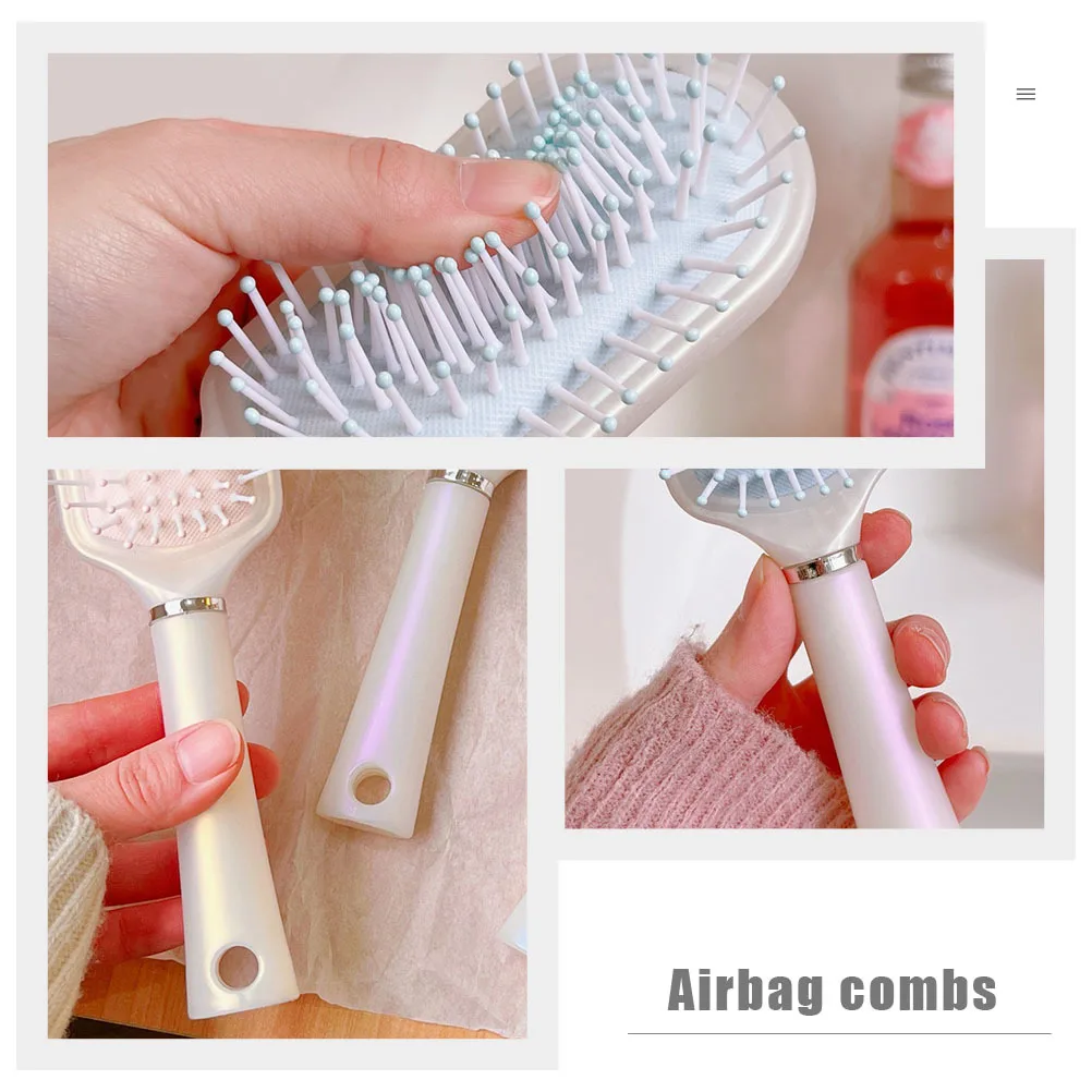 

Comb Fine Workmanship Hairbrush Non-Slip Handle Polished Teeth Detangling Hair Massage Styling Tool Massage Comb