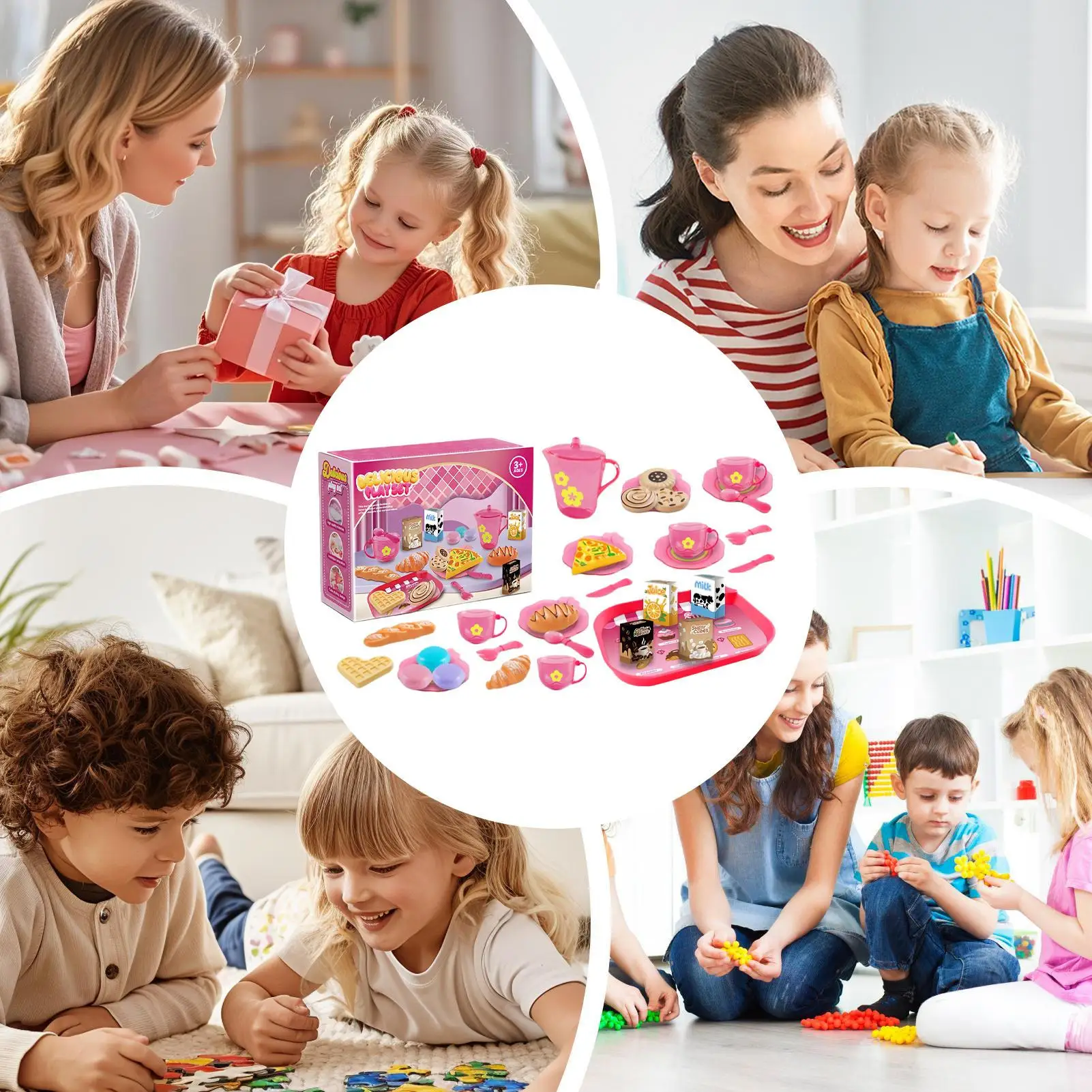 Kid Keuken Speelgoed Veilig Realistisch Theespel Leuke Keuken Speelset Voor Jongens Meisjes Verjaardag Kerstmis Nieuwjaar Pasen Thuis Binnen