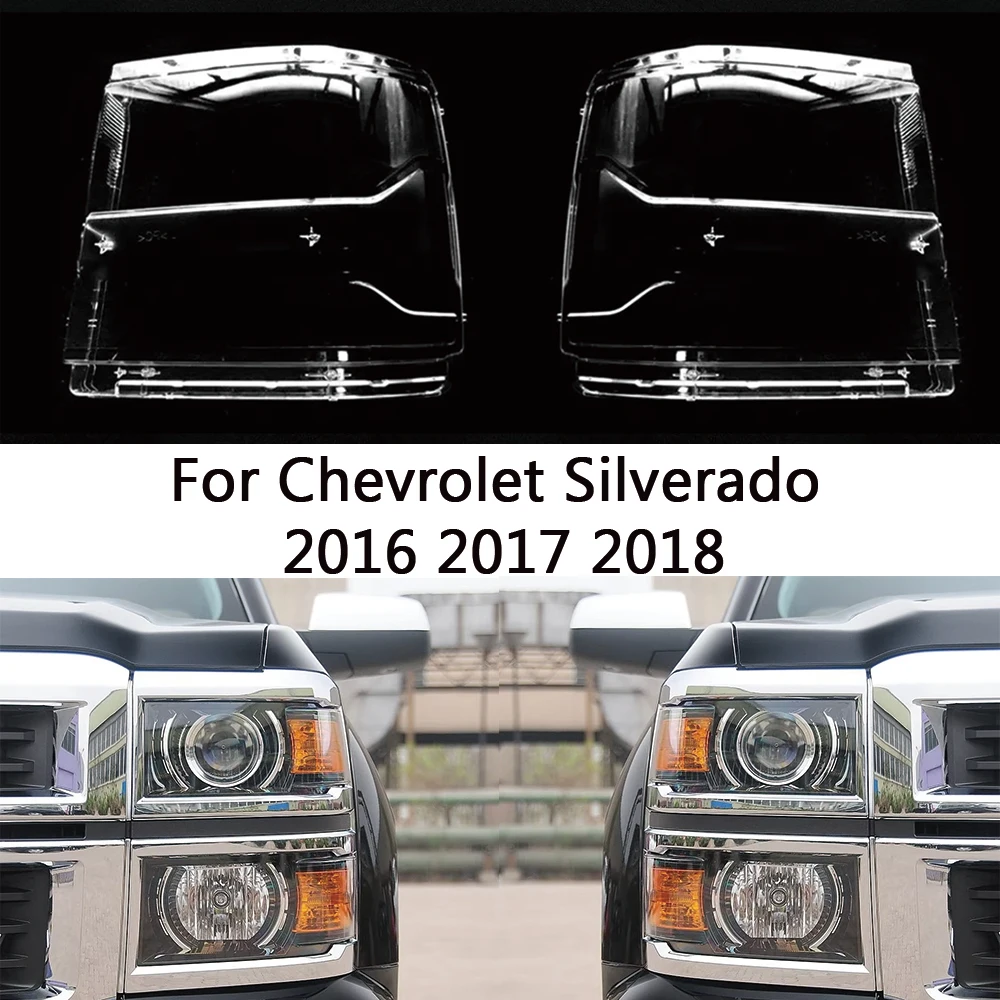 

Для Chevrolet Silverado 2016 2017 2018, передняя фара автомобиля, крышка объектива, крышка лампы, абажур, фара, маска