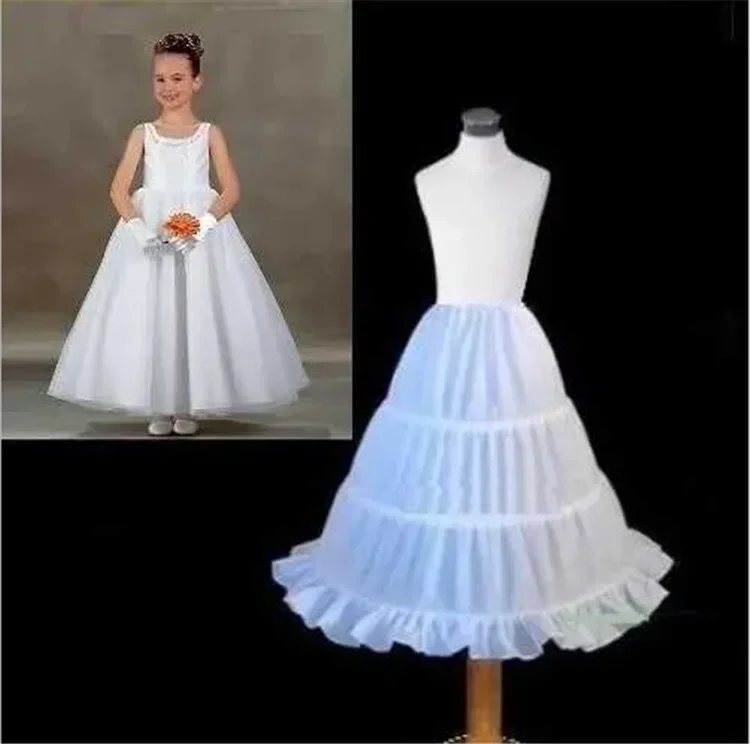 Petticoat Child Made Flower Girl Dress Puffy Underskirt Elastic Waist 2024