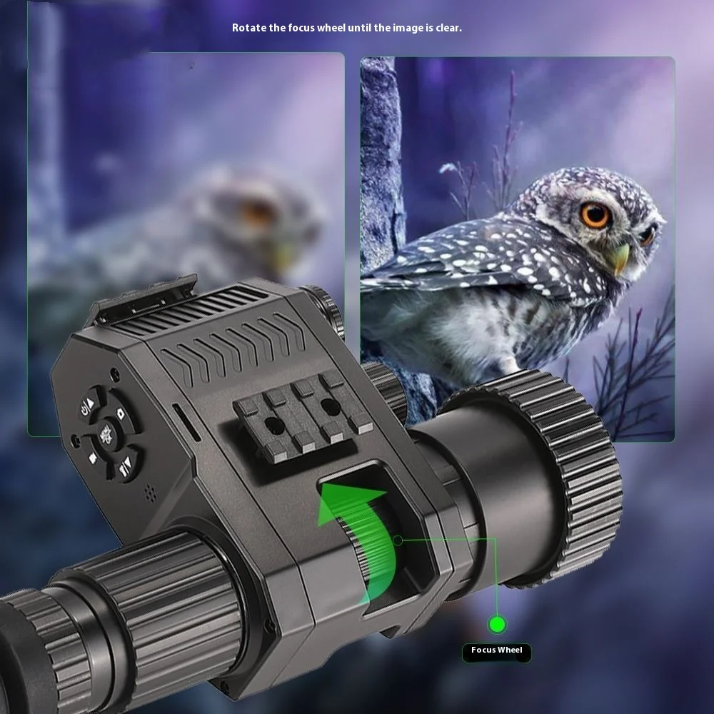 جهاز رؤية ليلية Megaorei 007plus، تلسكوب صيد تكتيكي رقمي عالي الوضوح بالأشعة تحت الحمراء، نطاق 5x قابل للتعديل #5