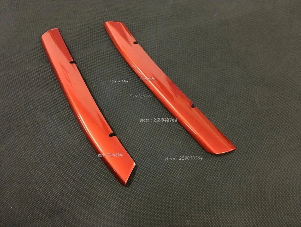 For Mazda CX-5 CX5 CX-8 2017-2020 2021 ABS Red Front Lower Bumper grille trims Car body protection Grid Grille Around styling view 5