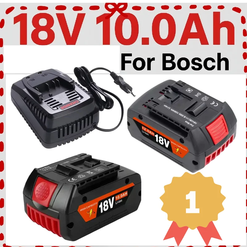 

Для Bosch 18 В профессиональный GBAGBH GSR GSB BAT618BAT609 BAT620оригинальный аккумулятор 18 В 10,0 Ач для замены аккумулятора