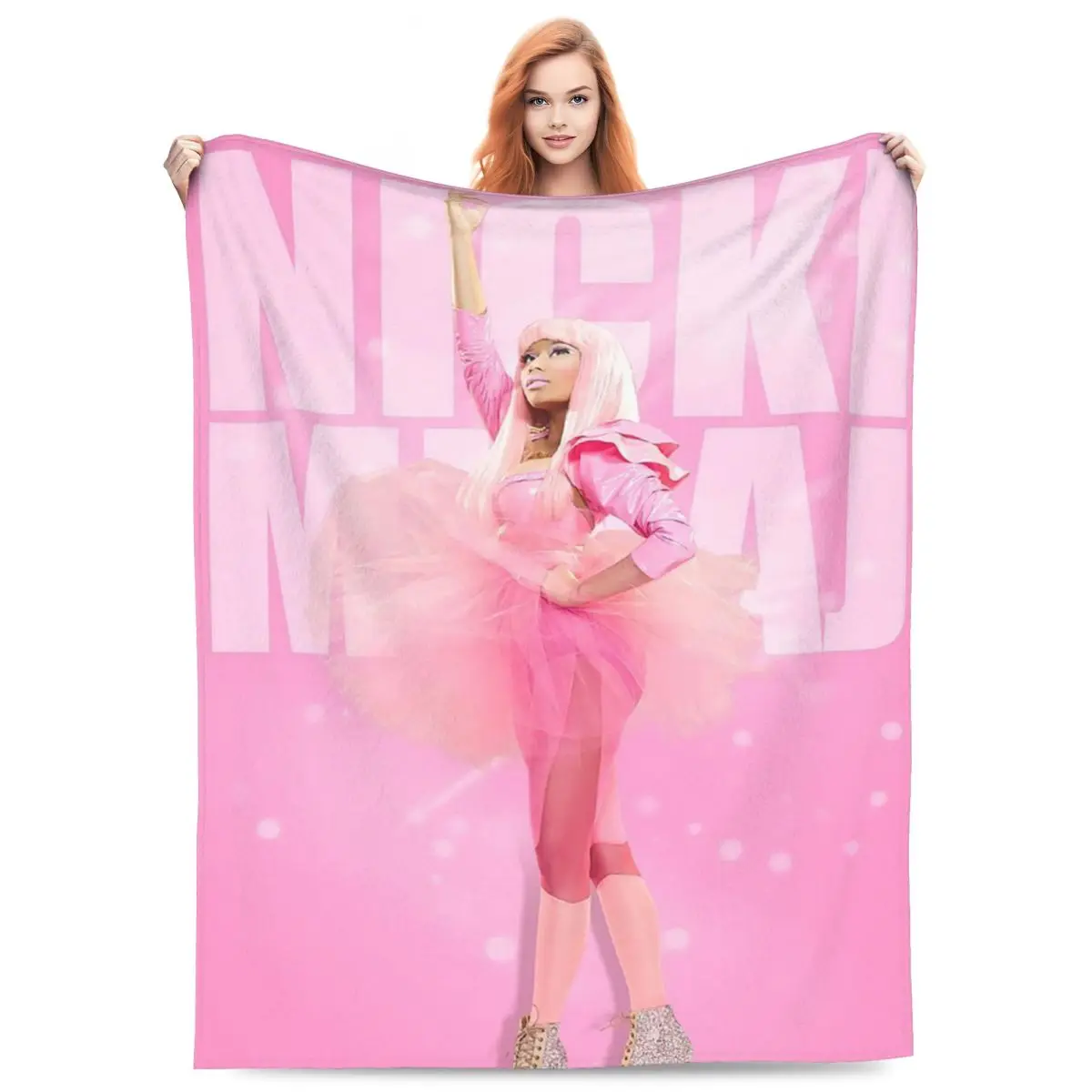 

Nicki Minaj Blankets Fleece Sofa Throw Blanket Breathable Throw Blankets for Couch Bedding Travel Throws Bedspread Quilt