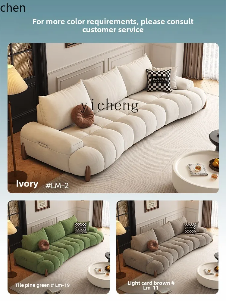 HXL technology cloth sofa living room modern new function adjustable straight row cat scratching cloth sofa