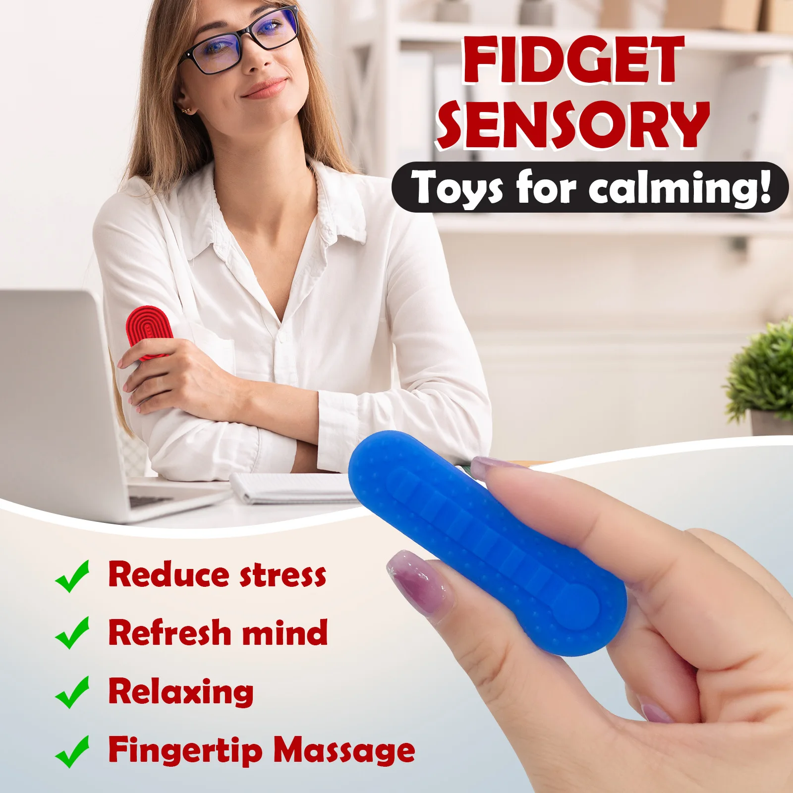 Moda creativa Bestseller Nueva moda creativa Piedra sensorial Tendencia Descompresión Textura de silicona suave Piedra sensorial