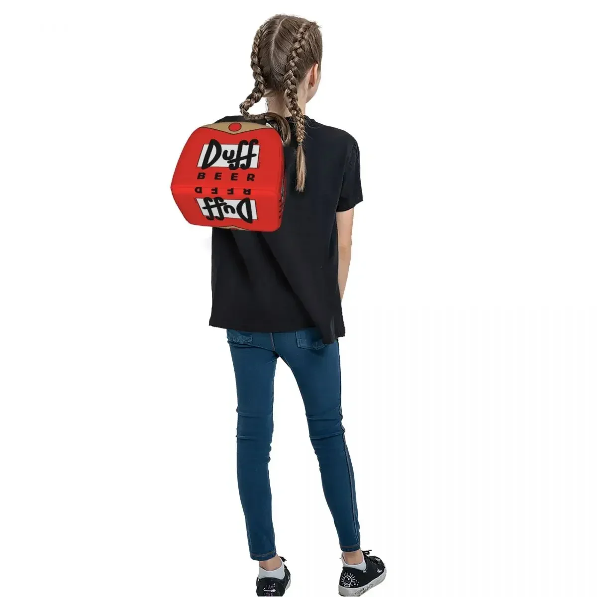 Duff Beer Insulated Lunch Bags borse da Picnic portatili Thermal Cooler Lunch Box Lunch Tote per donna Work Children School