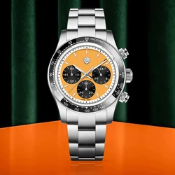 RollsTimi 2026 New Men's Watches Chronograph Quartz Watch For Men Gifts Multifunctional VK63 Clock Ceramic Bezel Sapphire Mirror