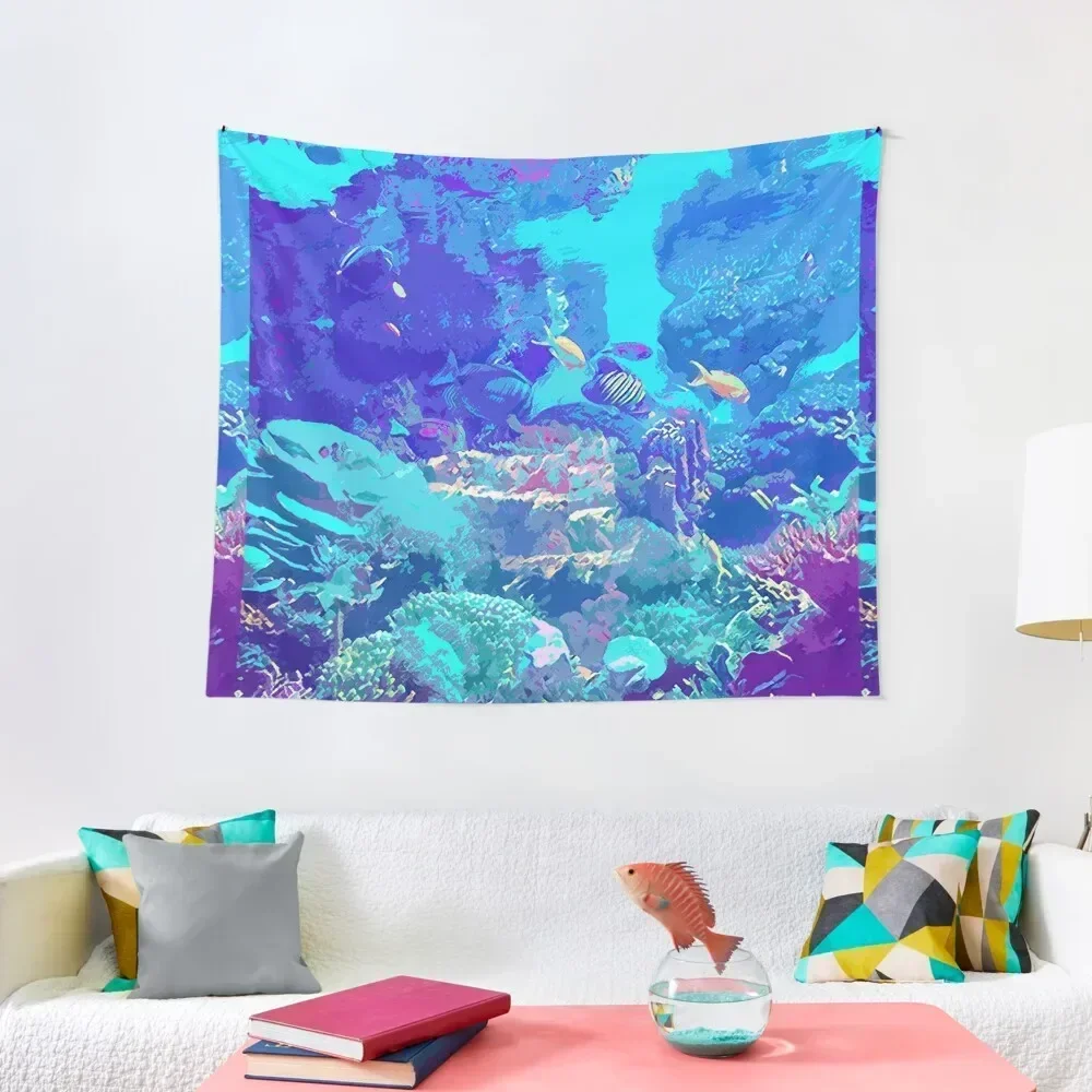 

Neon Aquarium Tapestry Room Decorating Aesthetic Wall Decorations Tapestry