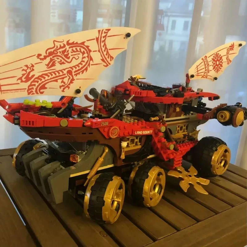 

1178 шт., серия фильмов ниндзя, 70677, автомобиль Land Bounty, строительные блоки, кирпичи, модель, образование, детский подарок на Рождество, день рождения, игрушка