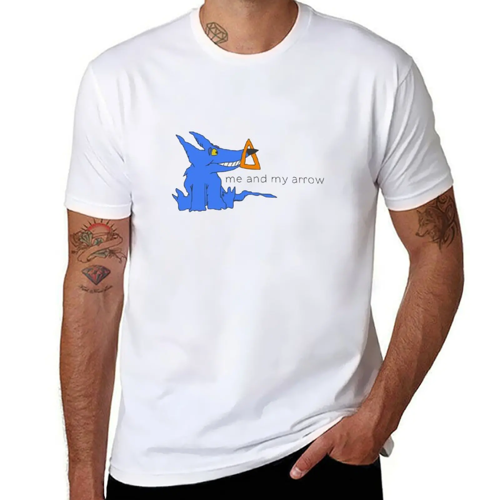 me and my arrow T-Shirt man t shirts cotton anime t shirts oversize g man t shirts for men T-Shirt