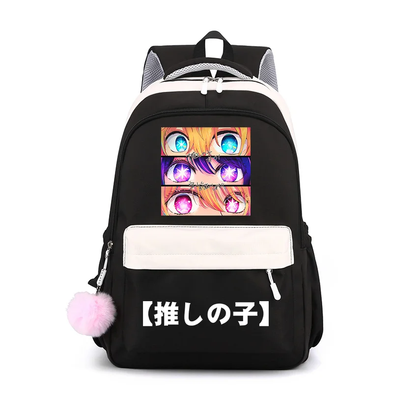 Quente anime padrão harajuku mochila adolescente moda casual anime mochila escolar grande capacidade mochilas com zíper