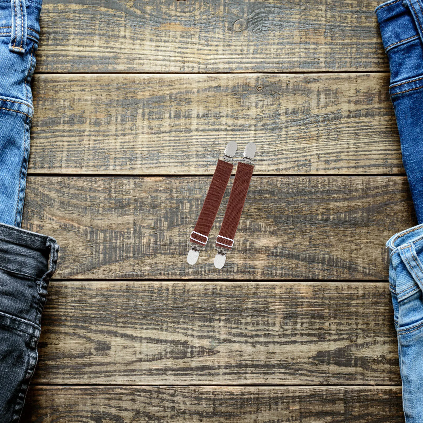 

1 Pair Multifunctional Elastic Pants Clips Adjustable For Cycling Pant Legs Sofa Cushion Mattress Cover Bed Sheet Fasteners