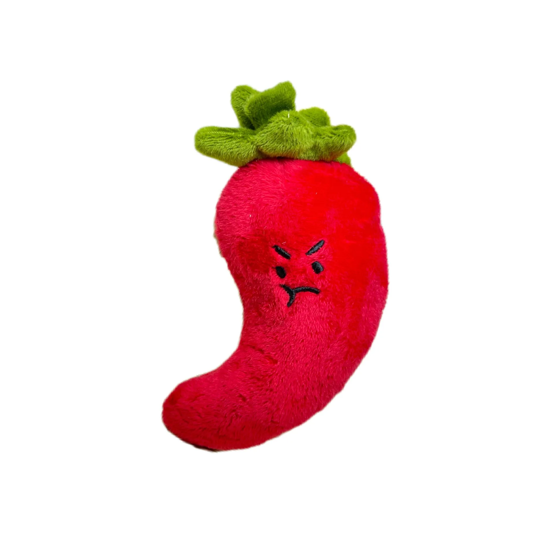 Cartone animato carino peluche bambola portachiavi verdure peperoncino pepe portachiavi portachiavi ciondolo per auto ornamento appeso accessori regalo