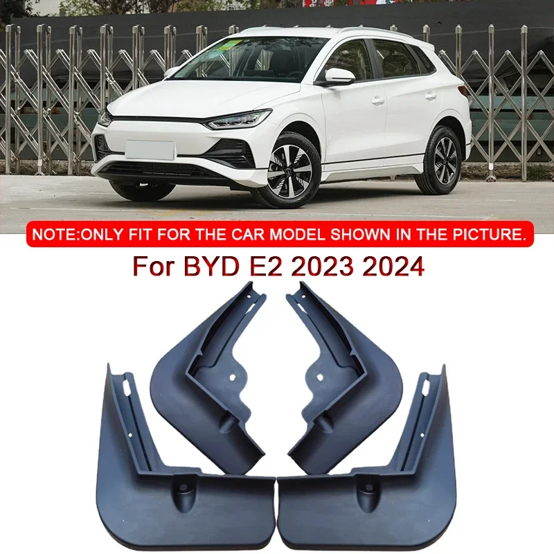 

4pcs/set For BYD E2 2023 2024 Car Styling ABS Car Mud Flaps Splash Guard Mudguards MudFlaps Front Rear Fender Auto Accessories