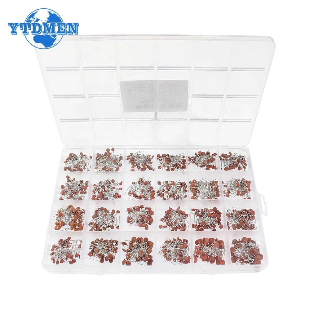 300/960pcs Ceramic Capacitor Kit 2PF-0.1UF Capacitance Assorted Set DIY Sample Pack/box