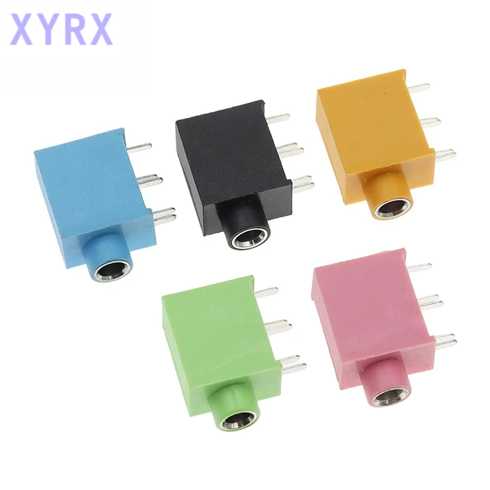 In spot 10PCS PJ215 PJ-325 3.5mm Five colours Stereo Headphone Connector Adapter Power Plug Audio Video Jack Socket Plug