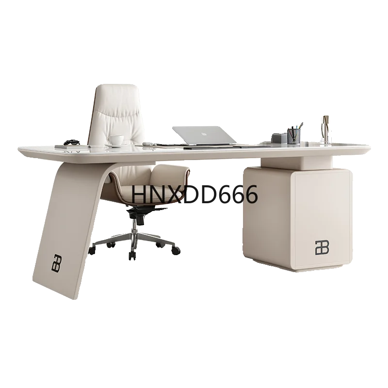 Slate desk light luxury home study computer desk integrated