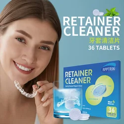 Braces denture cleaning tablets Braces effervescent tablets tartar stains Oral cleaning tablets