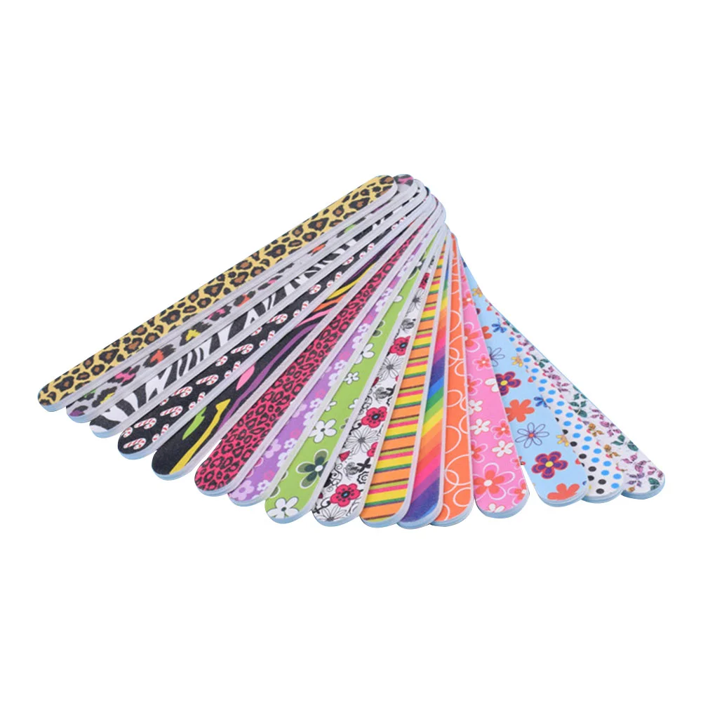 

50 Pcs Nail Files Supplies Care 178x2cm for Home Manicure Tools Double-sided