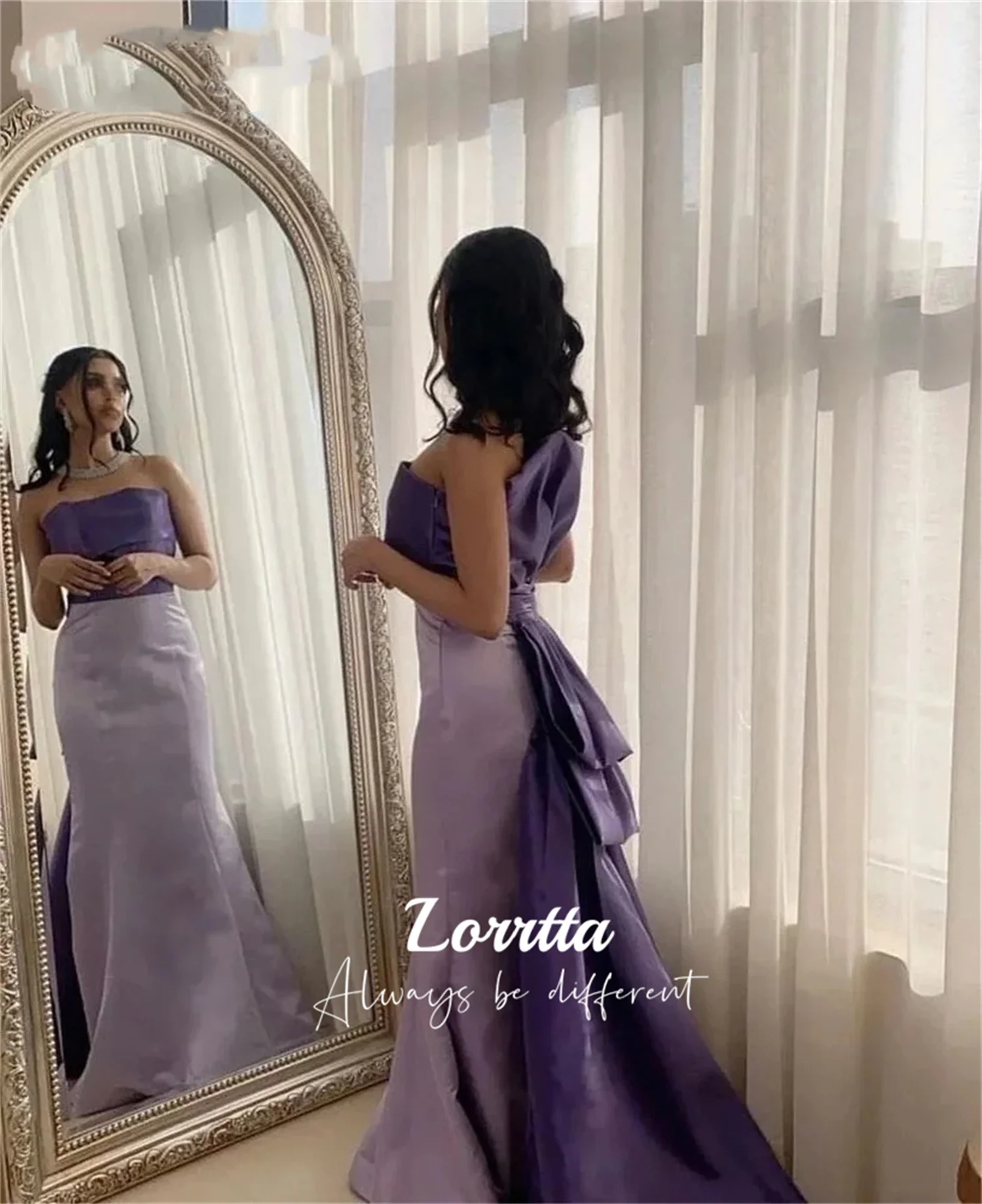 

Lorrtta Fishtail Cut Special Occasion Dresses Satin Evening Dress Robe Soiree De Luxe 2024 Ball Gowns Customized فساتين سهرة