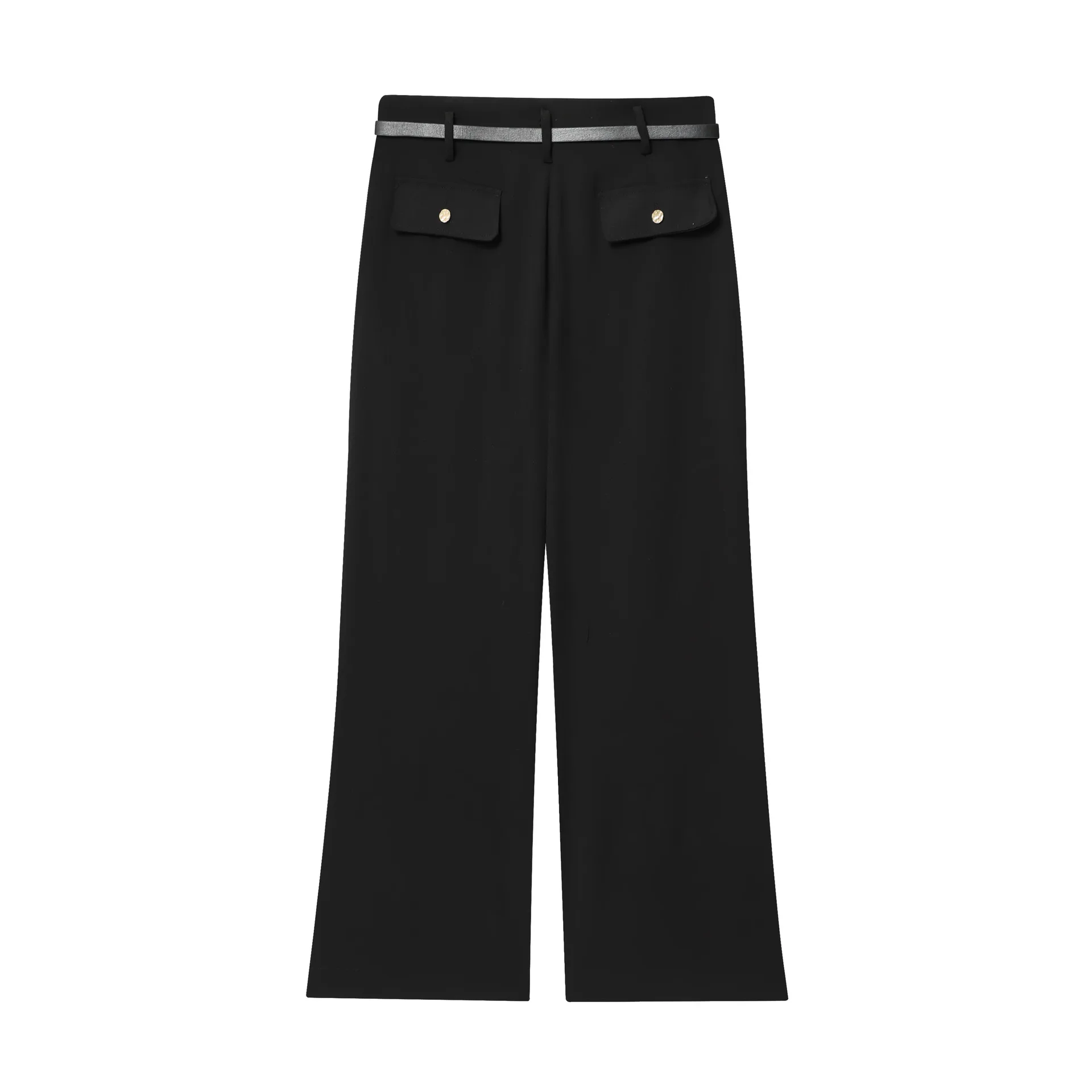 European and American style women's clothing autumn new fashion short style double breasted suit jacket high waisted pants