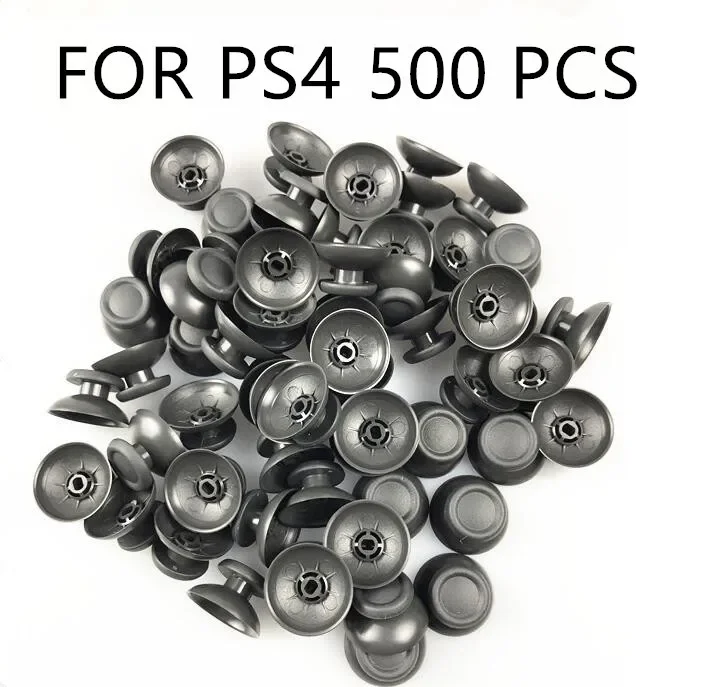 

500pcs for PS4 Gray Analog Cover 3D Thumb Sticks Joystick Thumbstick Mushroom Cap For ps4 Controller