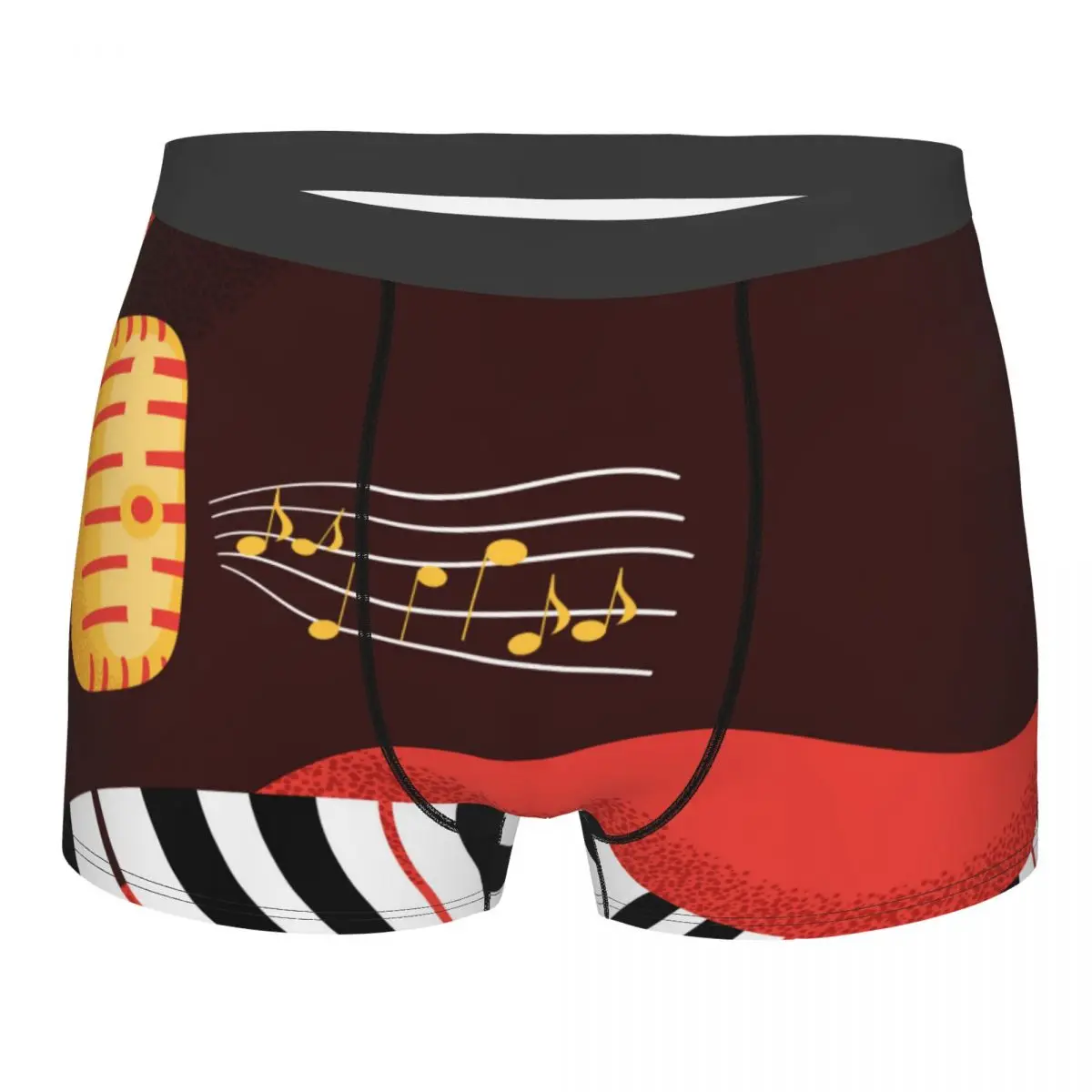 Male Panties Men's Underwear Boxer Jazz Music Illustration Underpants Comfortable Shorts