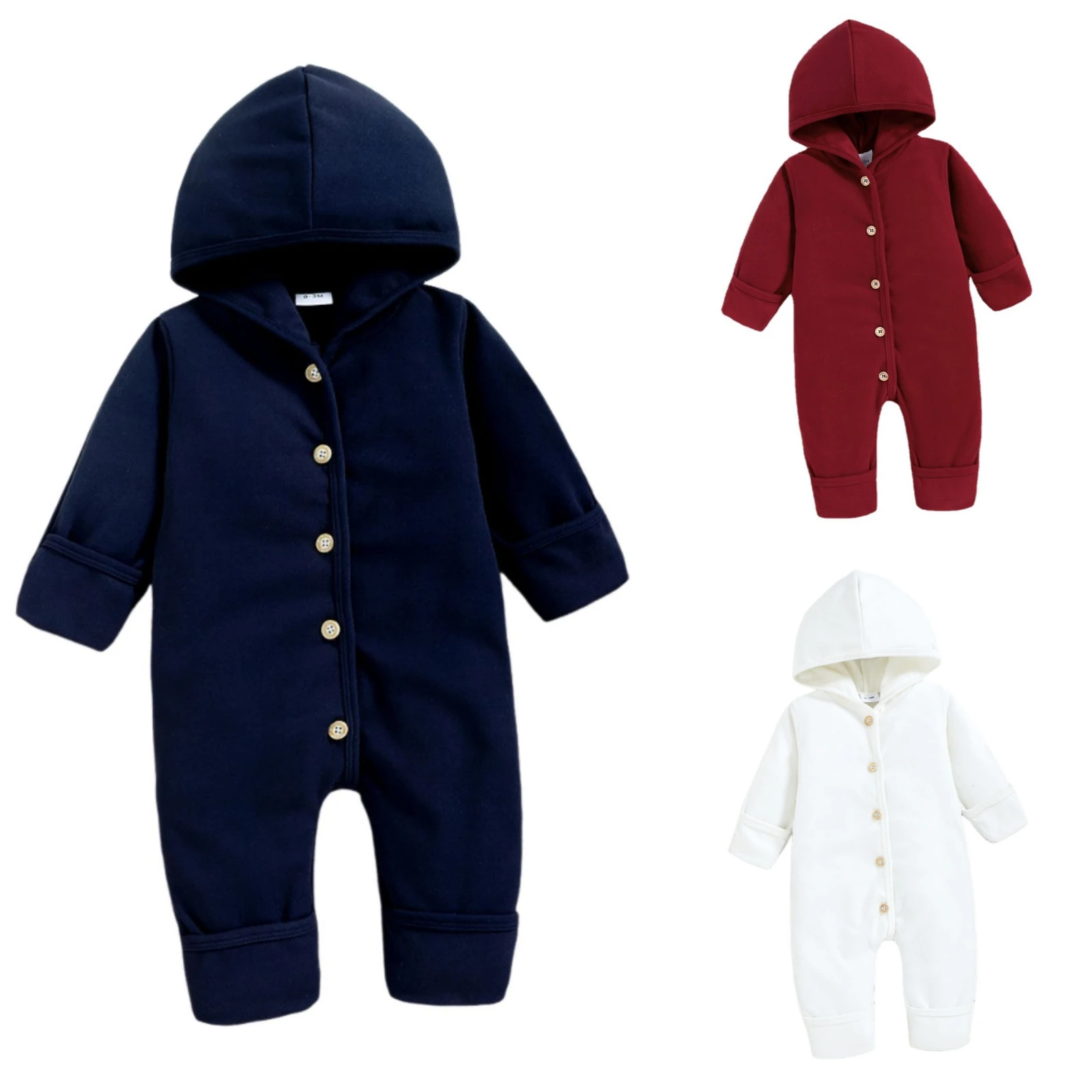 

Cartoon Style Winter Long Sleeve Baby Boys Girls Rompers Toddler Kids Jumpsuits Baby Clothes Toddler Jumpsuit Casual Outfits