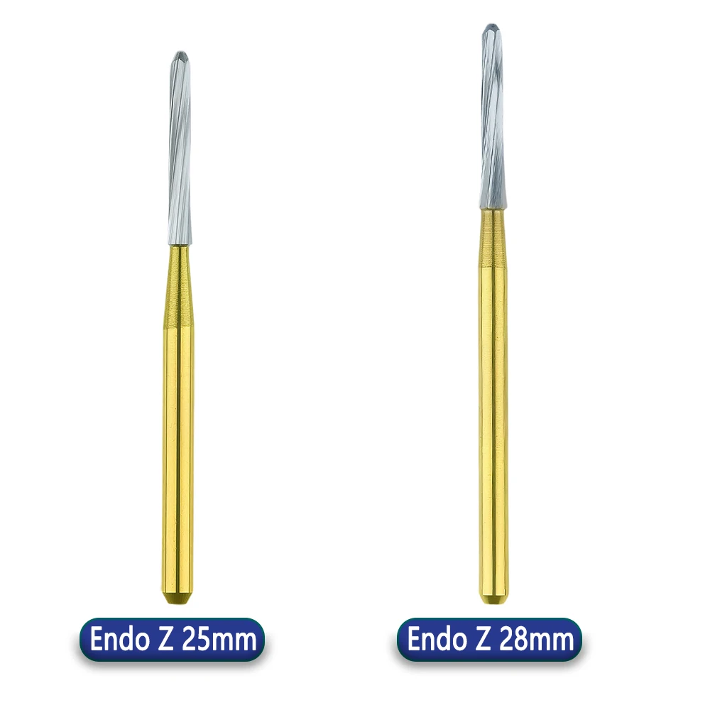 

Dental Endo-Z Tungsten Carbide Bur 25/28mm Endodontic Polishing Drill for High Speed Handpiece Safe Non-Cutting Tip Dentist Tool